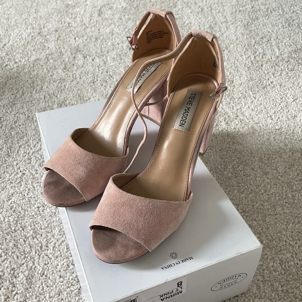 Blush/Light Pink Suede Mirna Steve Madden Heels